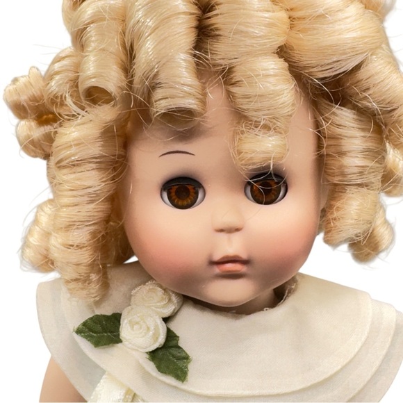 Shirley Temple Ginny Porcelain Doll MBI 11” Sailor Dress w/ Stand - Picture 4 of 15